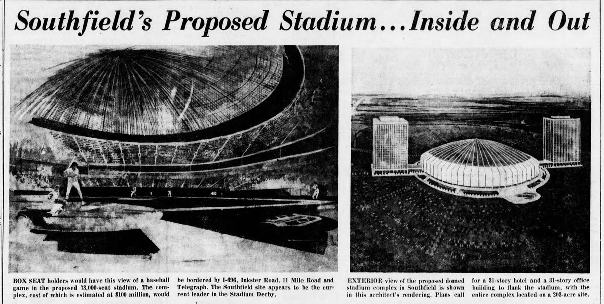 Unbuilt Sports Stadiums - Southfield Stadium Concept